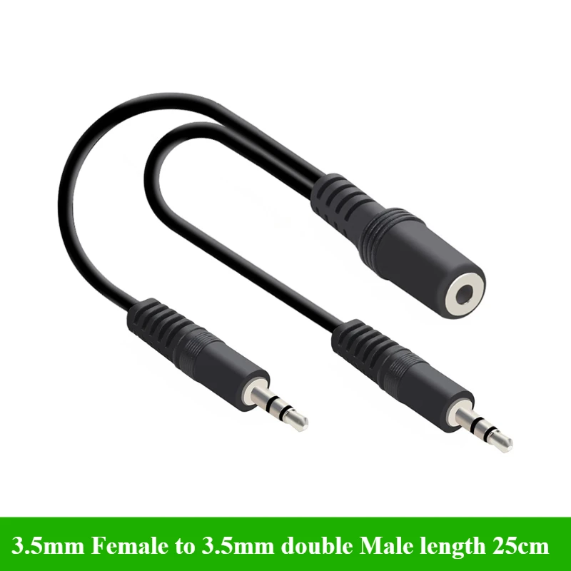 2/5 ピース/ロット 3.5 ミリメートル 1 から 2  - Earphone Splitter Jack のレビューと価格