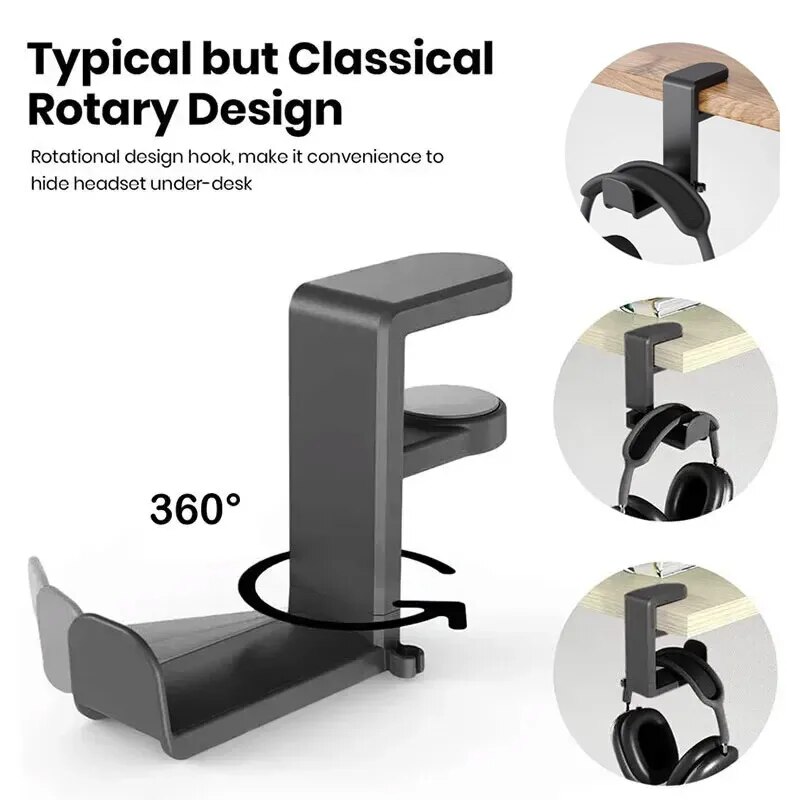ユニバーサルゲーミングヘッドフォンスタンド ヘッドセットフッ - Headphone Stand Desk のレビューと価格